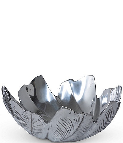 Park Hill Philodendron Leaf Pewter Bowl