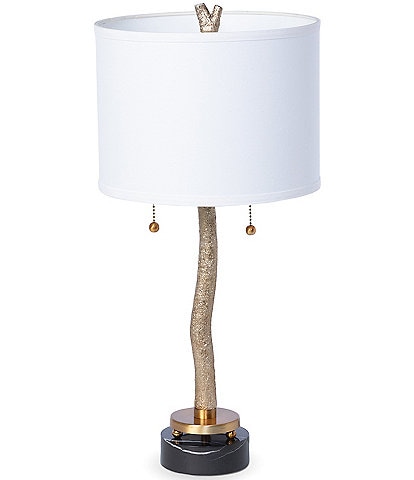 Park Hill Rustic Modern Collection Marble Base Branch Antique Lamp