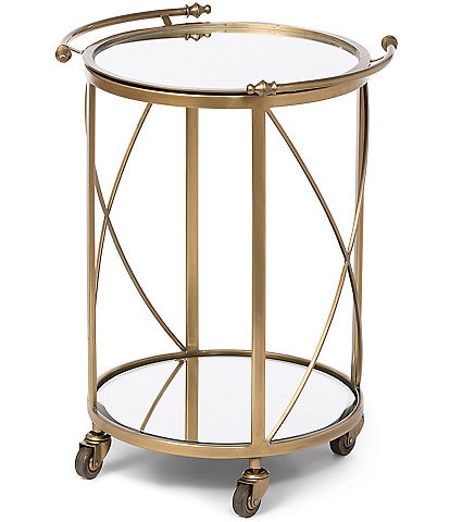 Park Hill Southern Classic Collection Hampton Round Tray Serving Cart