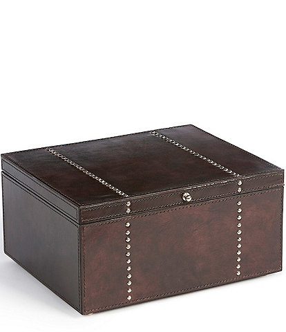 Park Hill Tate Leather Classic Jewelry Box