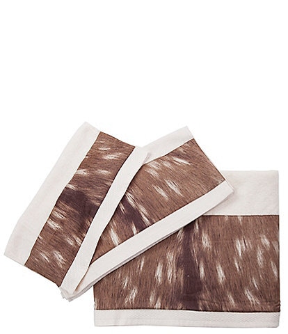 Paseo Road by HiEnd Accents Axis Deer Fur Design 3-Piece Bath Towel Set