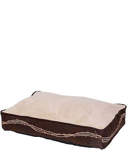 Paseo Road by HiEnd Accents Barbwire Embroidered Dog Bed