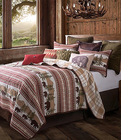 Paseo Road by HiEnd Accents Bear Trail Reversible Quilt Mini Set
