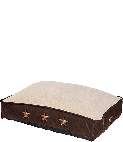 Paseo Road by HiEnd Accents Embroidered Western Star Dog Bed