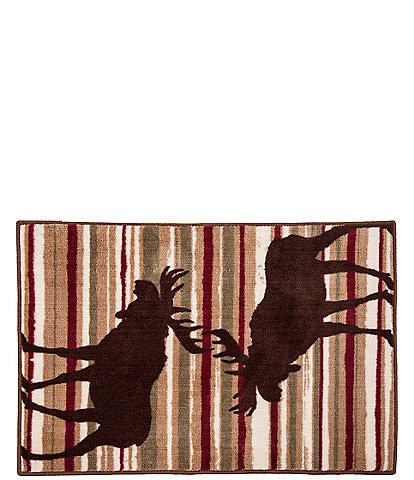 Paseo Road by HiEnd Accents Moose Striped Bath Rug