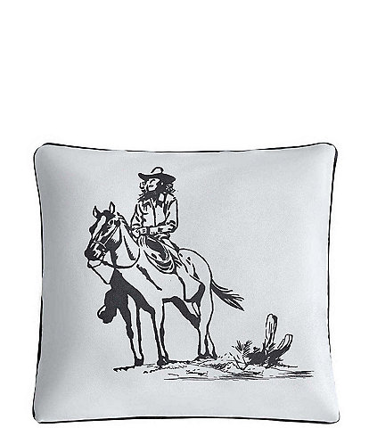 Paseo Road by HiEnd Accents Ranch Life Western Cowgirl Indoor/Outdoor Square Pillow