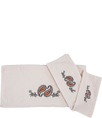 Paseo Road by HiEnd Accents Rebecca Embroidered Western Paisley 3-Piece Bath Towel Set