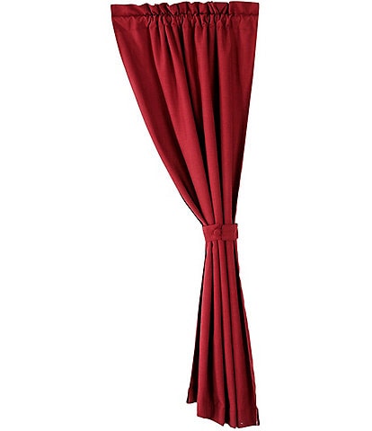 Paseo Road by HiEnd Accents Ruidoso Red Textured Single Lined Drapery Panel