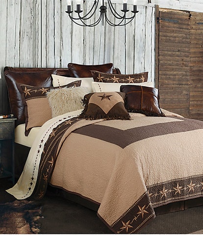 Paseo Road by HiEnd Accents Rustic Star Collection Reversible Quilt Mini Set