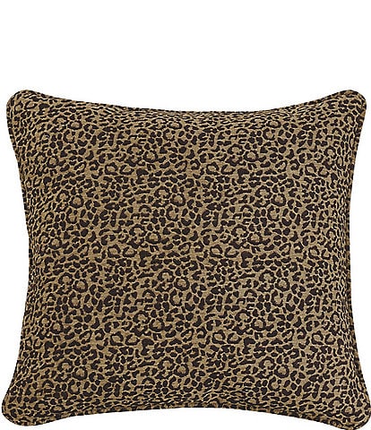 Paseo Road by HiEnd Accents San Angelo Leopard Print Chenille Euro Sham