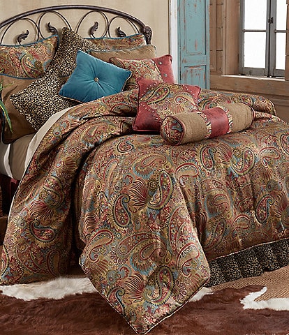 Paseo Road by HiEnd Accents San Angelo Paisley & Leopard Printed Comforter Set