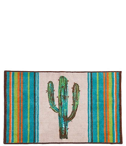 Paseo Road by HiEnd Accents Serape Colorful Cactus Bath Rug
