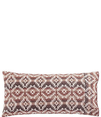 Paseo Road by HiEnd Accents Southwestern Geometric Print Mesa Wool Blend Self Cuff Pillow Sham