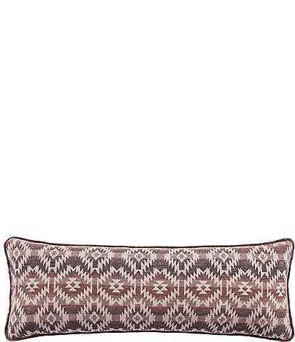 Paseo Road by HiEnd Accents Southwestern Geometric Printed Mesa Wool Blend Lumbar Pillow