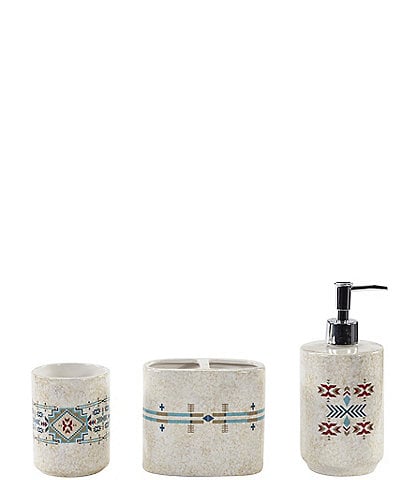 Paseo Road by HiEnd Accents Spirit Valley Southwestern Inspired 3-Piece Bath Countertop Accessory Set