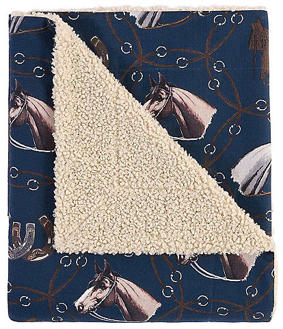 Paseo Road by HiEnd Accents Tasha Polizzi Collection Saratoga Western Teddy Cozy Throw Blanket