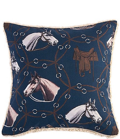 Paseo Road by HiEnd Accents Tasha Polizzi Collection Saratoga Western Teddy Square Pillow