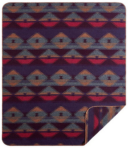 HiEnd Accents x Paseo Road Western Geometric Print Gila Wool Blend Blanket