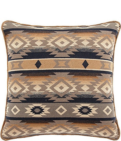 Paseo Road by HiEnd Accents Western Geometric Print Taos Wool Blend Euro Sham