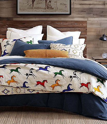 Paseo Road by HiEnd Accents Wild Horses Reversible Quilt Mini Set
