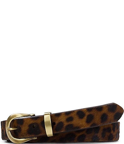 Patricia Nash 1" Laurin Leopard Leather Belt