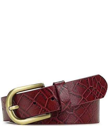 Patricia Nash Vietri Crocodile Embossed Belt