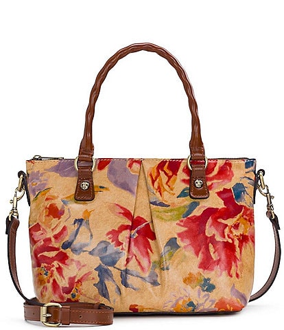 Patricia Nash Aegean Blooms Zora Top Handle Crossbody Bag