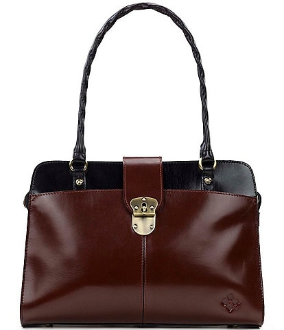 Patricia Nash Aimee Crossbody Bag - Vegetable Tanned Leather in Brown