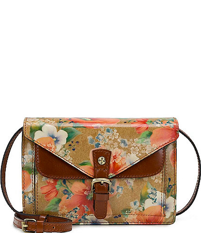 Patricia Nash Apricot Blessings Cassano Leather Crossbody Bag