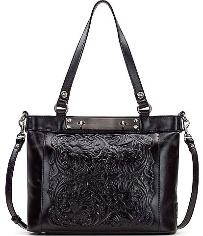 Patricia Nash Arden Floral Embossed Leather Tote Bag