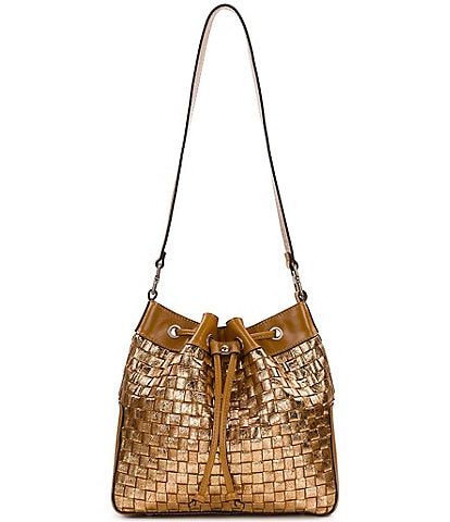 Patricia Nash Belamy Metallic Drawstring Shoulder Bag