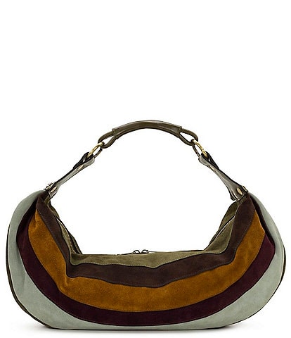 Patricia Nash Bente Suede Stripe Hobo Bag
