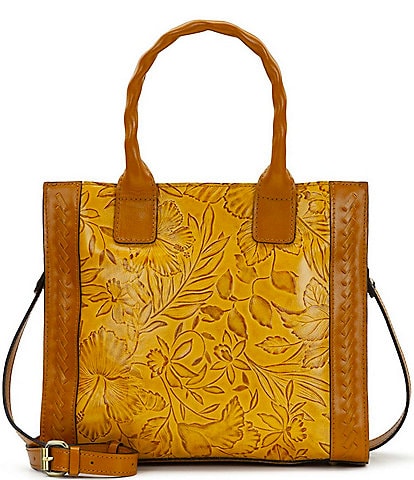Patricia Nash Curry Floral Embossed Tote Bag