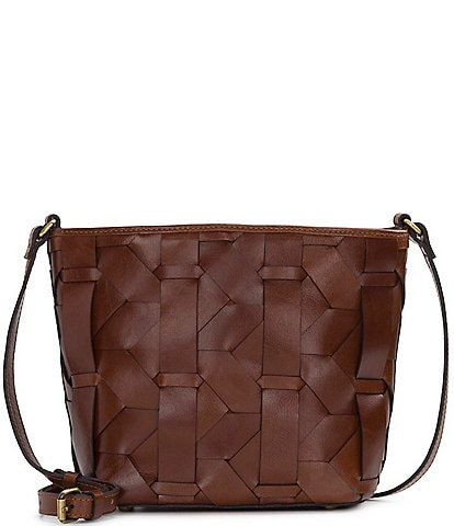 Patricia Nash Deliana Woven Leather Crossbody Bag