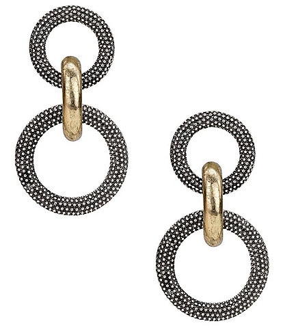 Patricia Nash Double Ring Drop Earrings