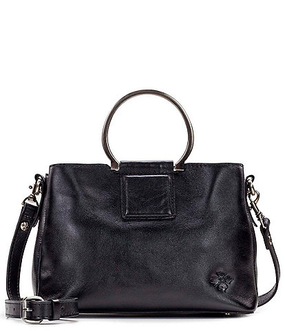 Patricia Nash Empoli Ring Handle Leather Satchel Bag