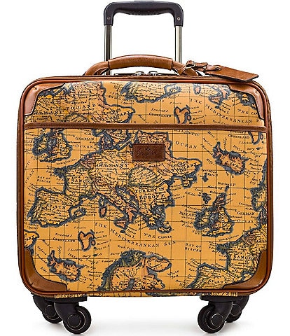 Patricia Nash European Map Soft Side Collection 18#double; Underseat Spinner