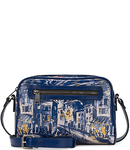 Patricia Nash Evia Harbor Nights Contrast Trim Crossbody Bag
