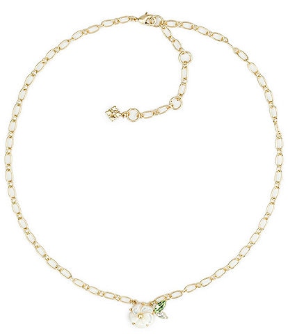 Patricia Nash Flower Chain Short Pendant Necklace