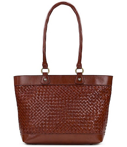 Patricia Nash Greta Woven Leather Tote Bag