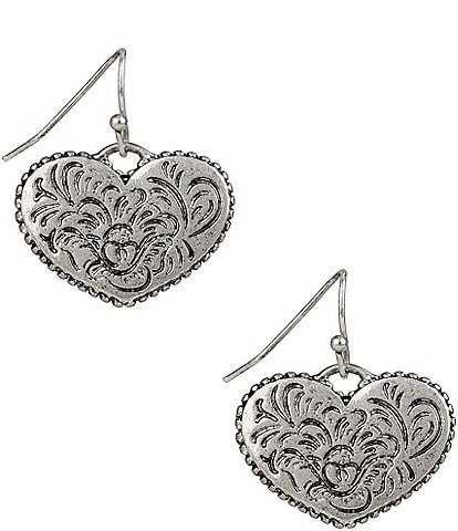 Patricia Nash Heart Drop Earrings