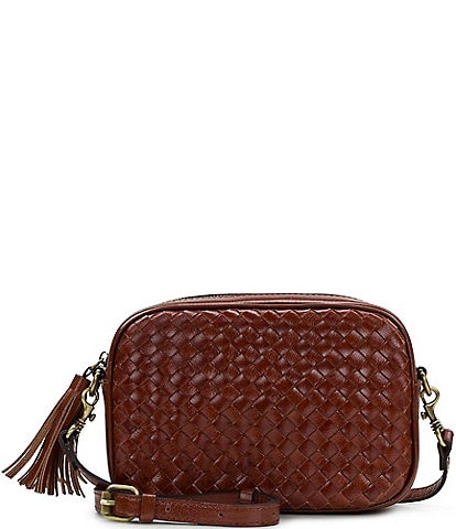 Patricia Nash Josie Small Woven Leather Crossbody Bag