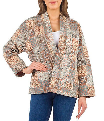 Patricia Nash Kantha Floral Patchwork Jacket