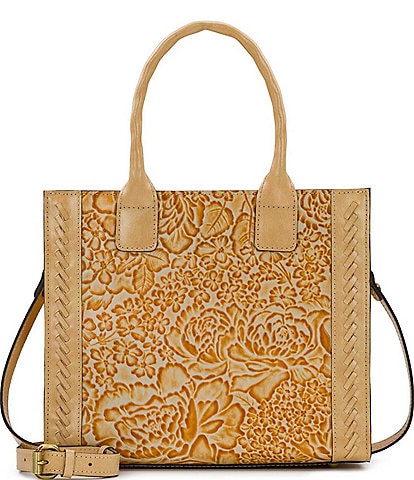 Patricia Nash Leather Curry Tote Bag