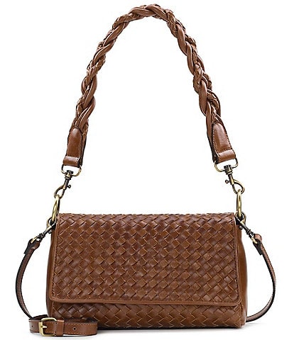 Patricia Nash Madalina Woven Leather Crossbody Bag