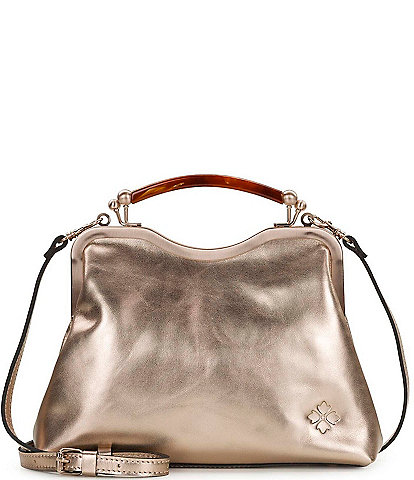 Patricia Nash Maryse Metallic Kiss Lock Frame Crossbody Bag