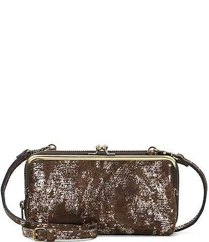 Patricia Nash Missoula Frame Leather Wallet Crossbody Bag