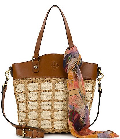 Patricia Nash Montella Basket Crossbody Bag With Scarf