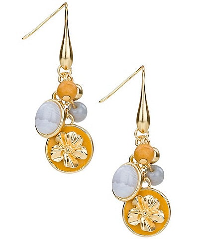 Patricia Nash Multi Charm Drop Earrings