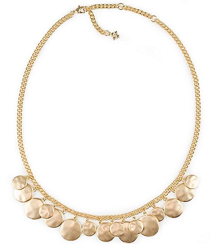 Patricia Nash Multi Matte Gold Charm Chain Necklace
